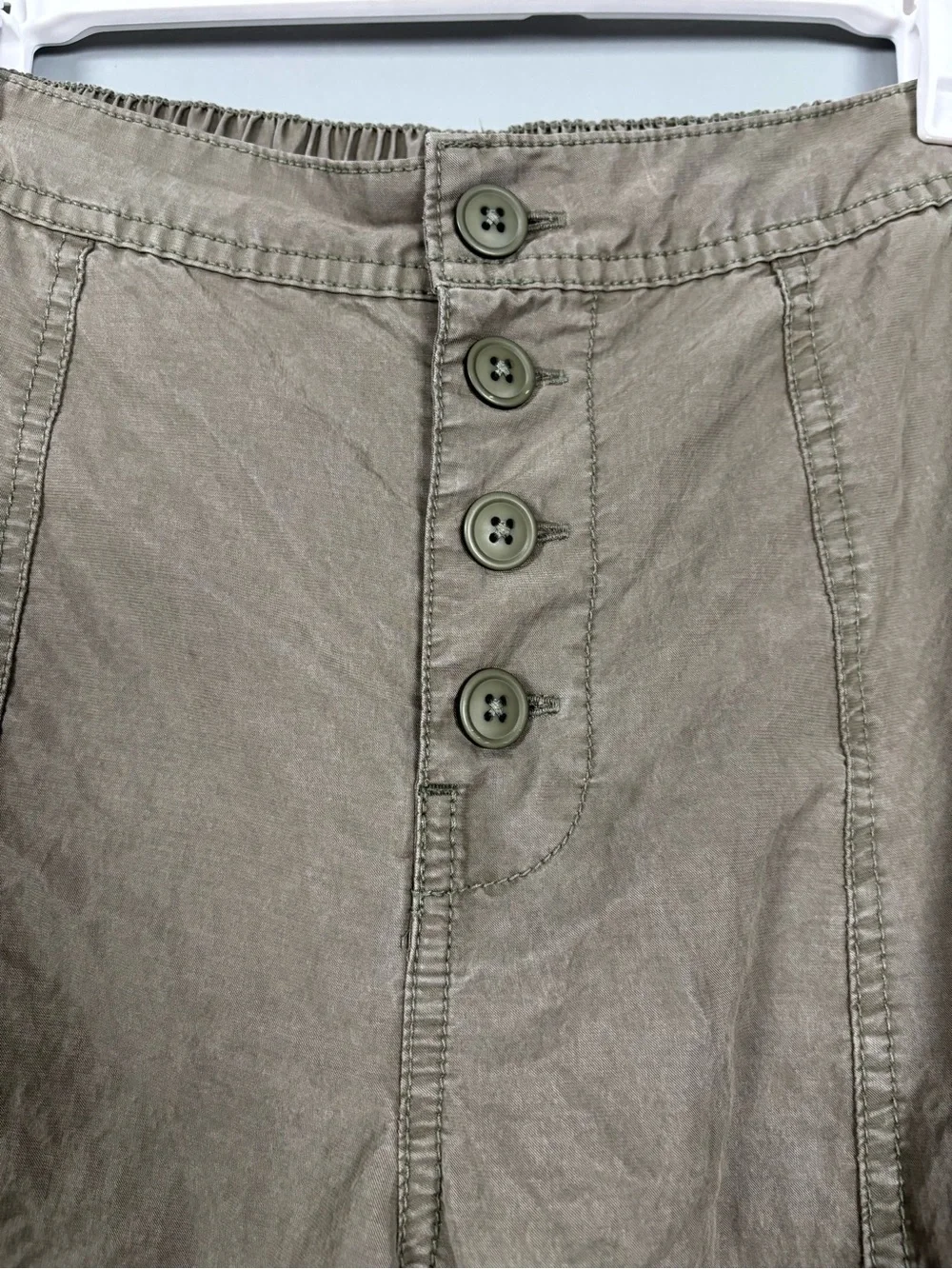 Free People Sylvie Green Barrel High Rise Pants - Picture 8 of 8
